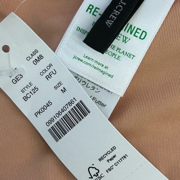 J.Crew Mid-Rise High Cut Leg Cheeky Bikini Swim Bottom Radiant Fuchsia BC125 NWT - Picture 7 of 10